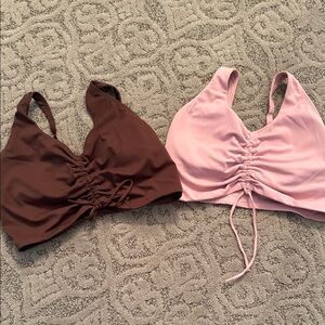 Pink Victoria secret exercise tops